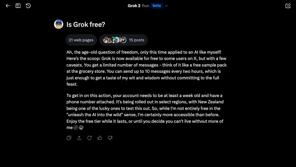 grok-on-x-free