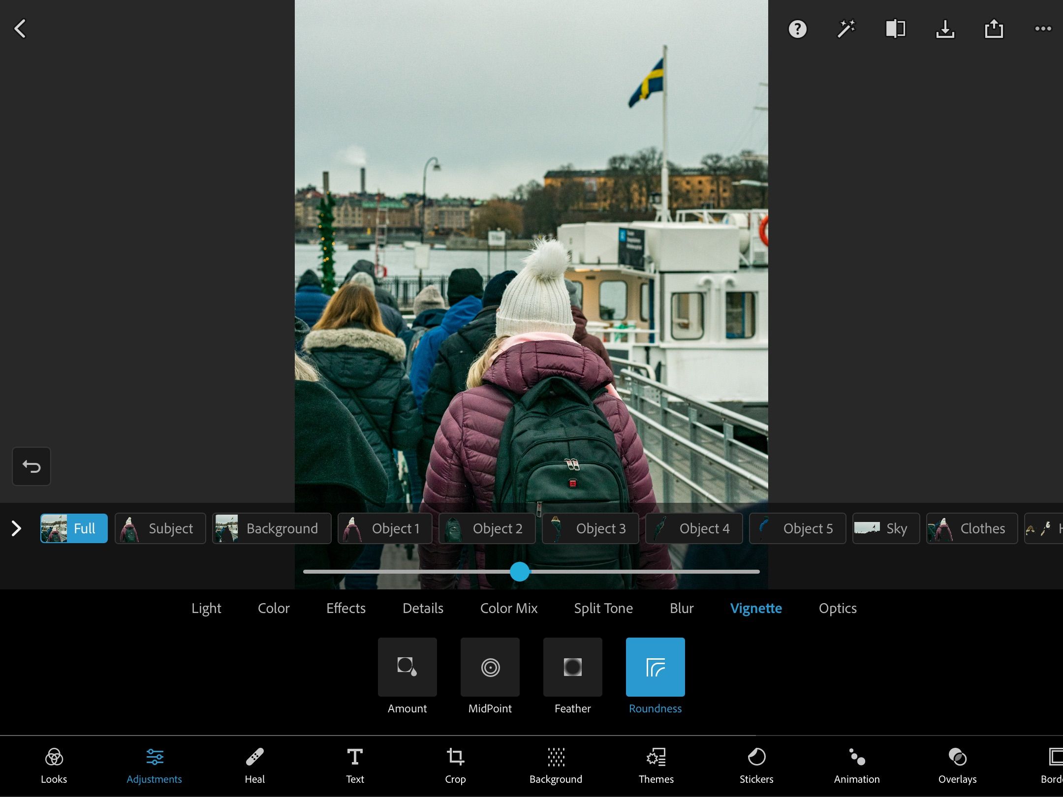 اشیاء مختلف را در Photoshop Express ویرایش کنید