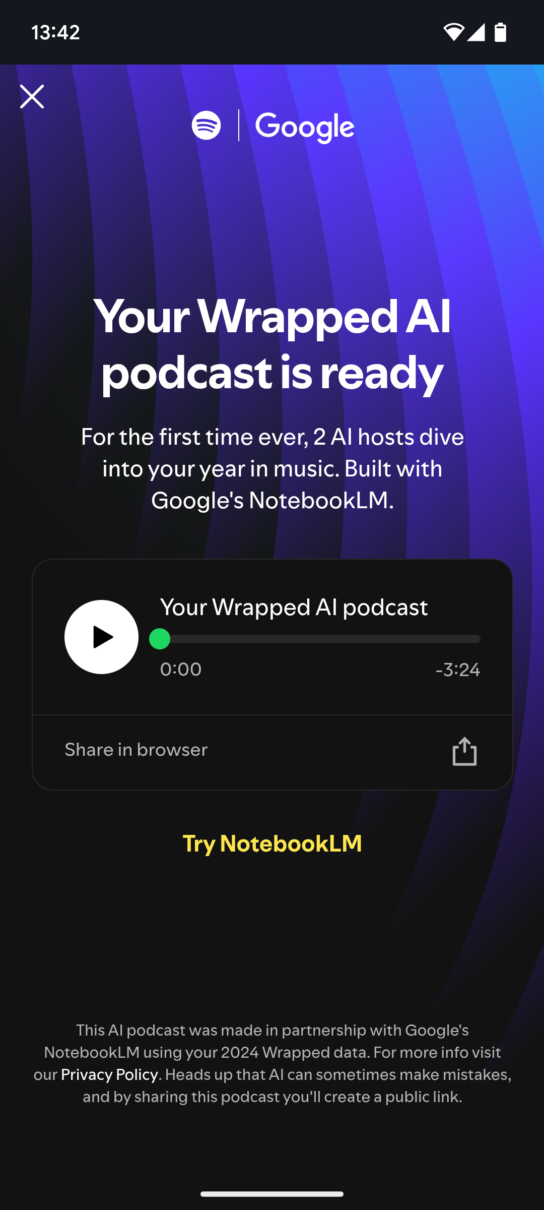 پادکست Wrapped AI Spotify در انتظار شروع است